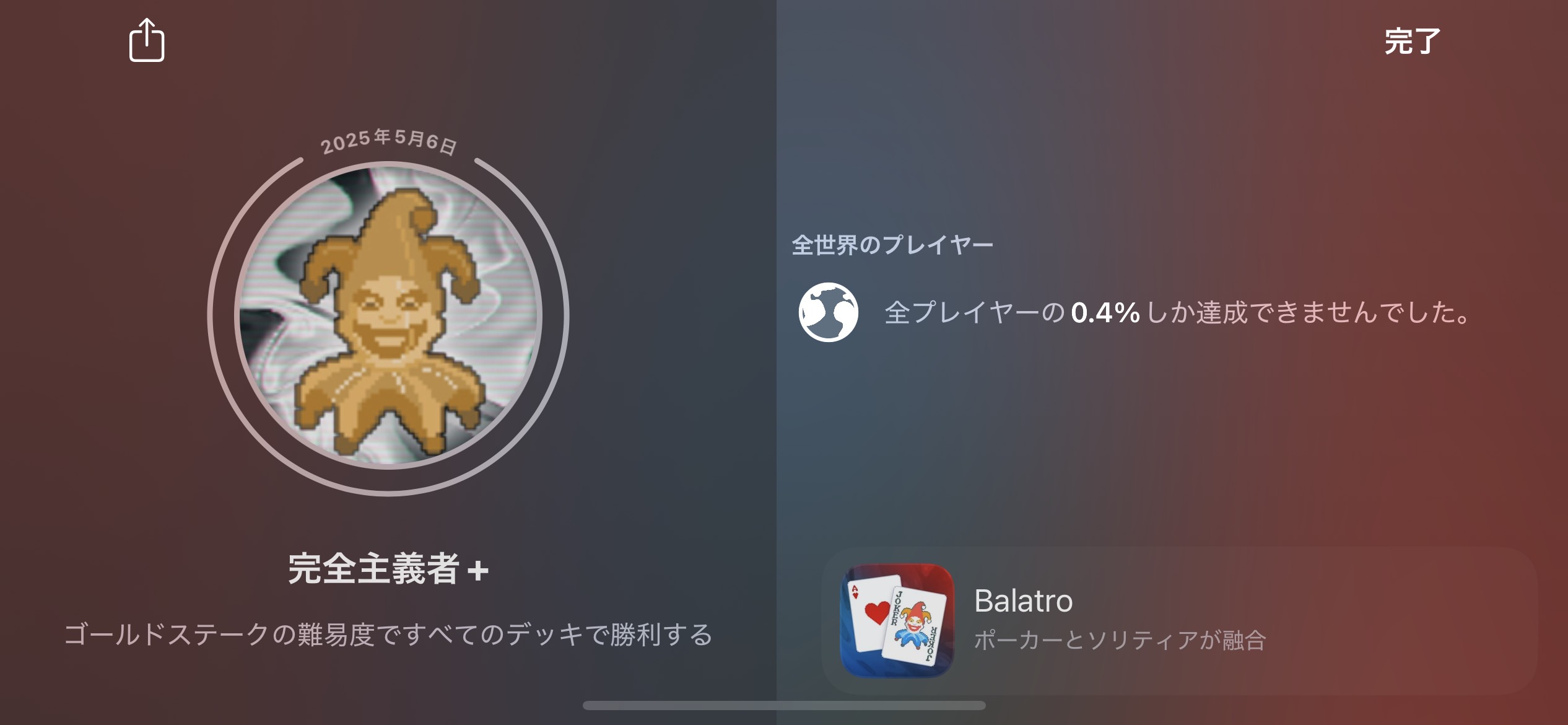 完全主義者達成